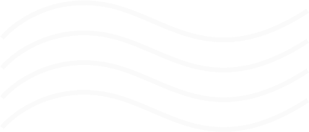 Une série de cinq lignes blanches, parallèles et ondulées sur un fond gris clair.